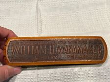 Antique William H. Wanamaker Clothes Philadelphia Advertising Shoe Brush picture