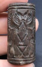 Ancient near eastern stone intaglio cylinder seal bead picture