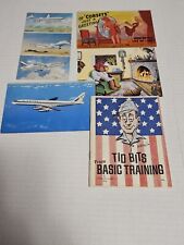 Lot of 5 Misc postcards, 1950s, 60s, 70s, one booklet picture