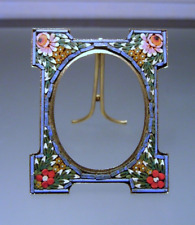 Vintage Micro Mosaic Small Picture Photograph Frame Flowers picture