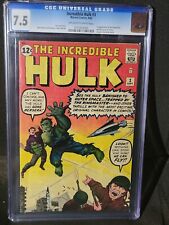 1962 Incredible Hulk #3 1st appearance of Ringmaster & Circus of Crime - CGC 7.5 picture