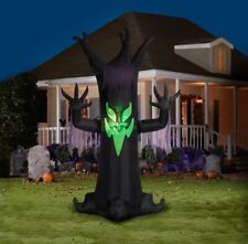 10.5' GEMMY ANIMATED SCARY TREE Airblown Yard Inflatable FIRE & ICE LIGHT EFFECT picture