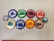 10 Vintage 1990's Midwest Old Settlers & Threshers Reunion Pinback Buttons picture