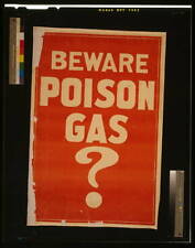Photo:Beware poison gas?,1917,gas warfare,WWI photo,Canadian War Poster picture