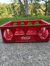 Vintage Coca-Cola Red Plastic Coke Bottle Crate / Advertising Carrier picture