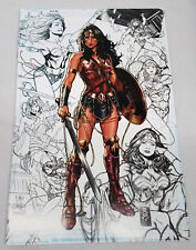 JUSTICE LEAGUE #1 Partial Sketch Wonder Woman Variant by Mark Brooks picture