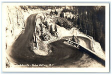 c1920's Switchback Yoho Valley British Columbia Canada RPPC Photo Postcard picture