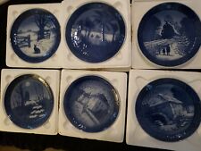 6 royal copenhagen 1971-1976 collectors plates picture