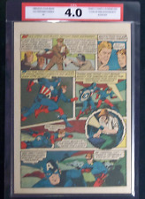 All Winners Comics #9 CPA 4.0 SINGLE PAGE #5/6 Captain America Timely Comics picture