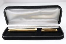 Vintage The Bombay Company Lined Gold Plated Rollerball Pen (Cased & Refill) picture