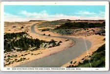 1915 State Road Across The Sand Dunes Provincetown Cape Cod MA Postcard picture