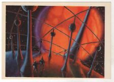 1963 COSMOS SPACE fantasy. Mars. On Phobos. Astronauts. ART OLD Russian Postcard picture
