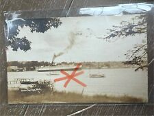 RPPC 1928 Harbor Springs, Michigan, Lake With Boats picture