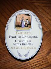 Vintage Yardley English Lavender Soap In Tin 1980s Luxury Soap net 100g picture