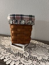 Longaberger 1992 Basket With the Liner Approximately 6” Tall X 5 1/2” Wide. picture