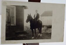 Antique  Real Photo Unmailed Postcard Lady Astride Horse picture