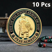 10Pcs Put on The Whole Armor of God Commemorative Challenge Coin Collection Gift picture