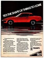 Original 1975 Triumph TR7 Car - Original Print Ad (8x11) Advertisement picture