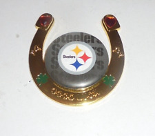 Vintage PITTSBURGH STEELERS Good Luck Love Paperweight Sticker Fridge Magnet PA picture