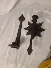 Two older Wrought Iron Candle Holders Decorative Approx. 12