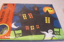 NEW Happy Halloween Tablecloth Spooky House, Bats, Ghost 