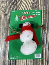 Vintage 2000 The Christmas Collection 033290 Snowman Figure with Red Scarf picture