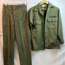 Vintage US Army Uniform Men's Shirt & Pants Set Size 14½ x 31 Shirt 30x29 Pants picture