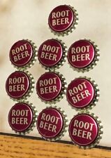 Soda Bottle Caps Vintage Original Set of 10 Root Beer 7UP Bottling Cork Lined picture
