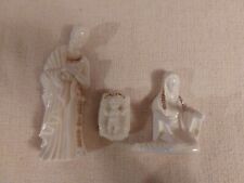 Formalities by Baum Bros Ivory & Gold 3pc. Nativity Set w/Original Box & Packing picture