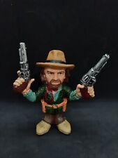 CLINT EASTWOOD RARE FIGURINE HOLDING UP 2 PISTOLS NIB picture