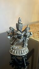 Tantric Lovers Antique buddhis  4.5” copper silver  Statue collectible picture
