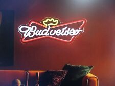 1pc Budweiser LED Neon Light - Iconic Beer Party Wall Accent - Radiant Ambiance picture