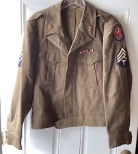 WWII Uniform Ike Jacket Fresh From Trunk After Over 75 Years picture