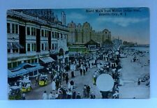 1917 Atlantic City New Jersey NJ Boardwalk From Million Dollar Pier Postcard picture
