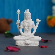 Polyresin Lord Shiva Statue (White /1 pc) picture