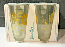 Vintage Jennifer Collection Drinking Glass Tumbler Set of 4 From Brazil 13oz picture