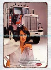 1974 Peterbilt truck Driver Backbone of America Trucker metal tin sign artwall picture
