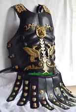 Roman Greek Royal Muscle Armor with Leather Skirt Medieval Knight Armour Cuirass picture