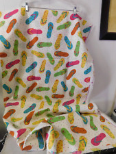 Waverly Sun n Shade Upholstery Indoor Outdoor Fabric Flip Flops 55 x 54