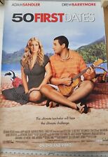 Adam Sandler Drew Barrymore 50 First Dates  27 x 40 DVD promotional Movie poster picture