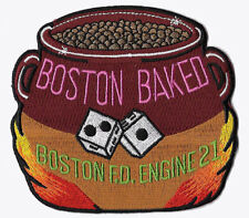 Boston Engine 21 Boston Baked Dice NEW Fire Patch . picture