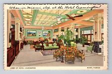 Miami FL-Florida, Hotel Leamington, Advertising, Antique, Vintage Postcard picture
