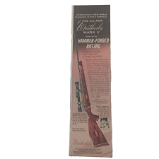 1960 VINTAGE WEATHERBY MARK V HUNTING AD IN COLOR picture