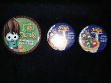 Veggie Tales Wal-Mart Big Ideas DVD Launch Promo Advertising Pinback Pin Lot picture