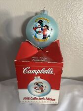 Campbell's Soup Vintage 1998 Holiday Collectors Edition Christmas Ornament & Box picture