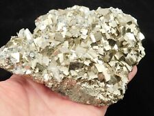 HUGE AAA PYRITE Crystal CUBE Cluster with Quartz Crystals Peru 1474gr picture
