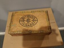 Vintage Wm. Penn Wooden Cigar Box Factory No. 522 Try District N.J. picture