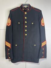 Genuine USMC U.S Marine Dress Blues Jacket Top - Size 43 XL Staff Sergeant picture