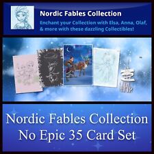 NORDIC FABLES COLLECTION-NO EPIC 35 CARD SET-TOPPS DISNEY COLLECT picture