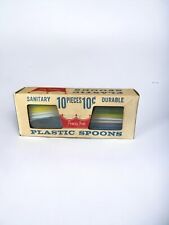 Princess Anne Plastic Spoons Maryland Plastics, Inc. Colorful Vintage 10 Ct picture